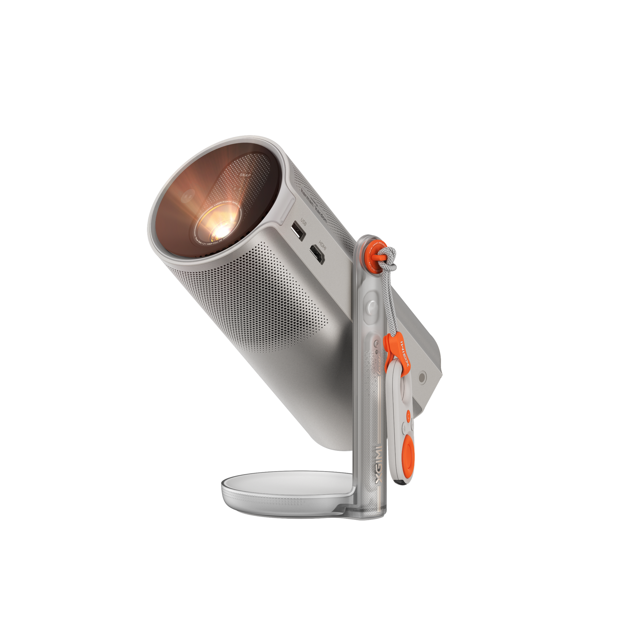 Der MoGo 4 Laser XGIMI tragbarer Laserlicht-Beamer verfügt über einen Umgebungslichtmodus zur Stimmungsanpassung. Aktivieren Sie den Modus und wechseln Sie einfach zwischen 8 Farben.