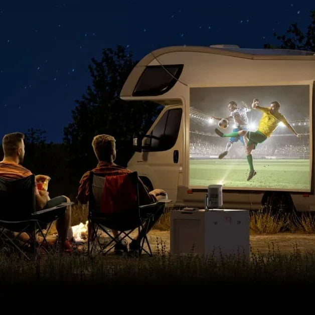 How to Set Up a Projector When Camping
