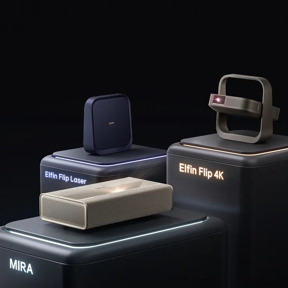 XGIMI präsentiert seine Projektor-Produktreihe 2026: Elfin Flip 4K, Elfin Flip Laser und MIRA