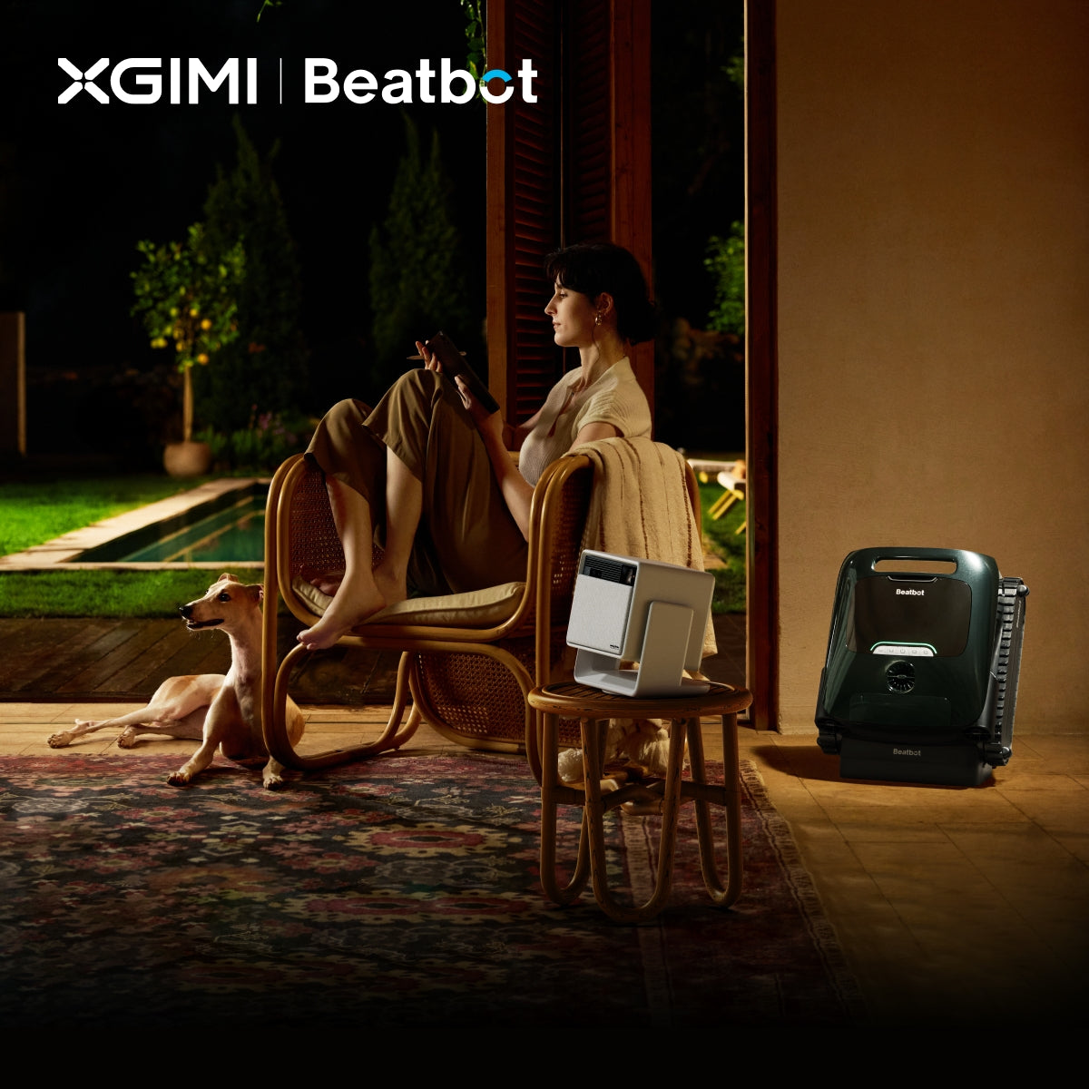 So richtest du den ultimativen Kinoabend am Pool ein – mit dem XGIMI 4K-Projektor & dem BeatBot Robotic Pool Cleaner (5 % Rabatt!)