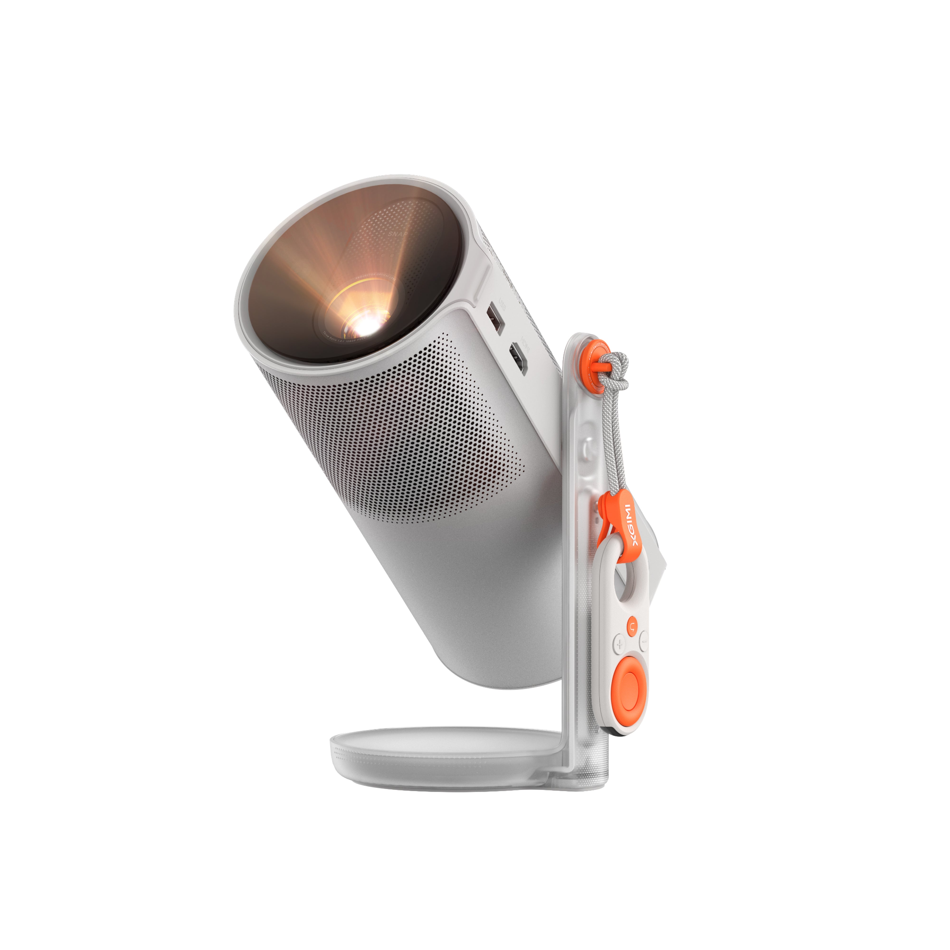 Mit einem 360° drehbaren Ständer ausgestattet, kann der MoGo 4 auf jeder Oberfläche projizieren – ob Leinwand, Wand, Decke oder Zelt. Genießen Sie Filme im Liegen auf dem Sofa oder im Bett.