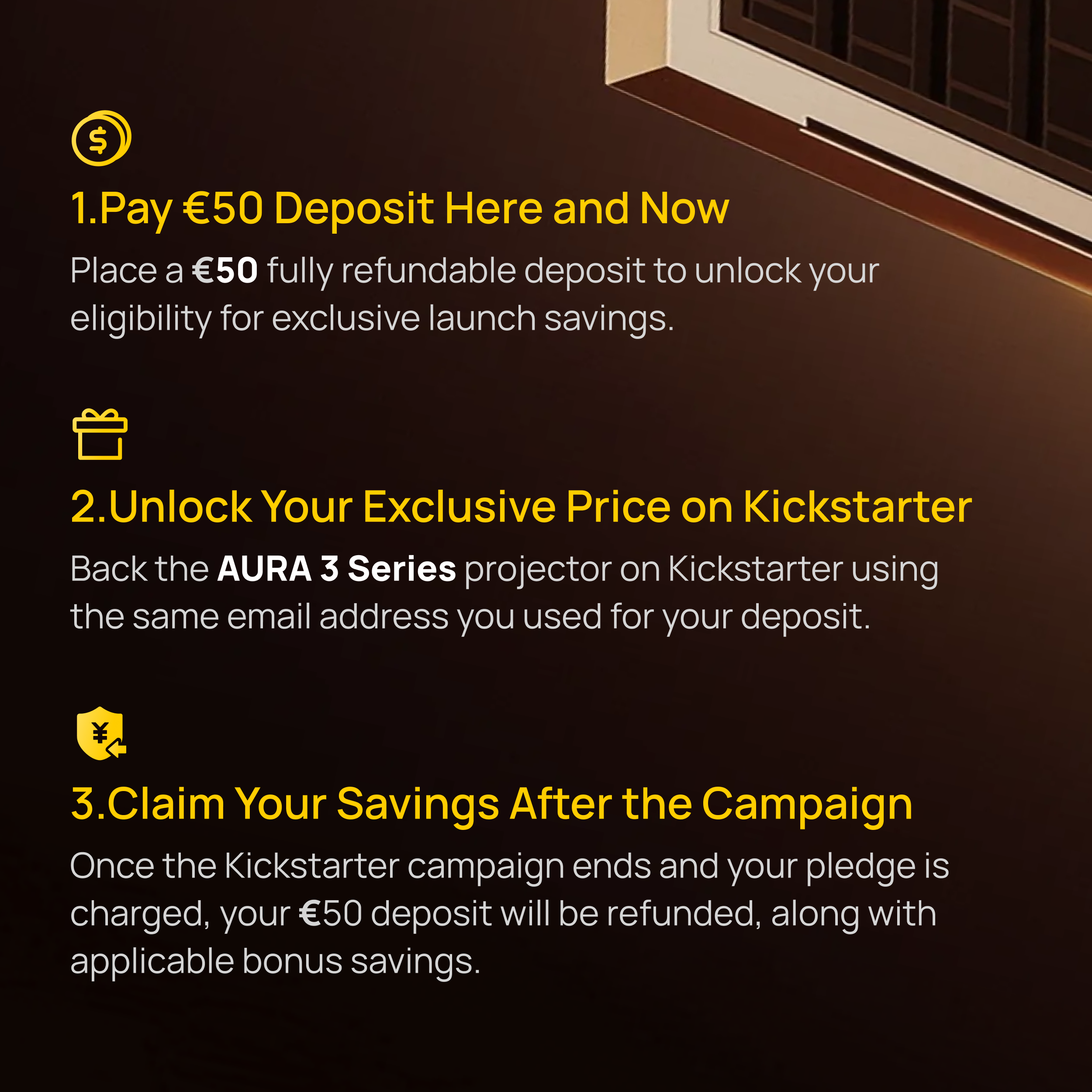 AURA 3 Series - Deposit Reservation