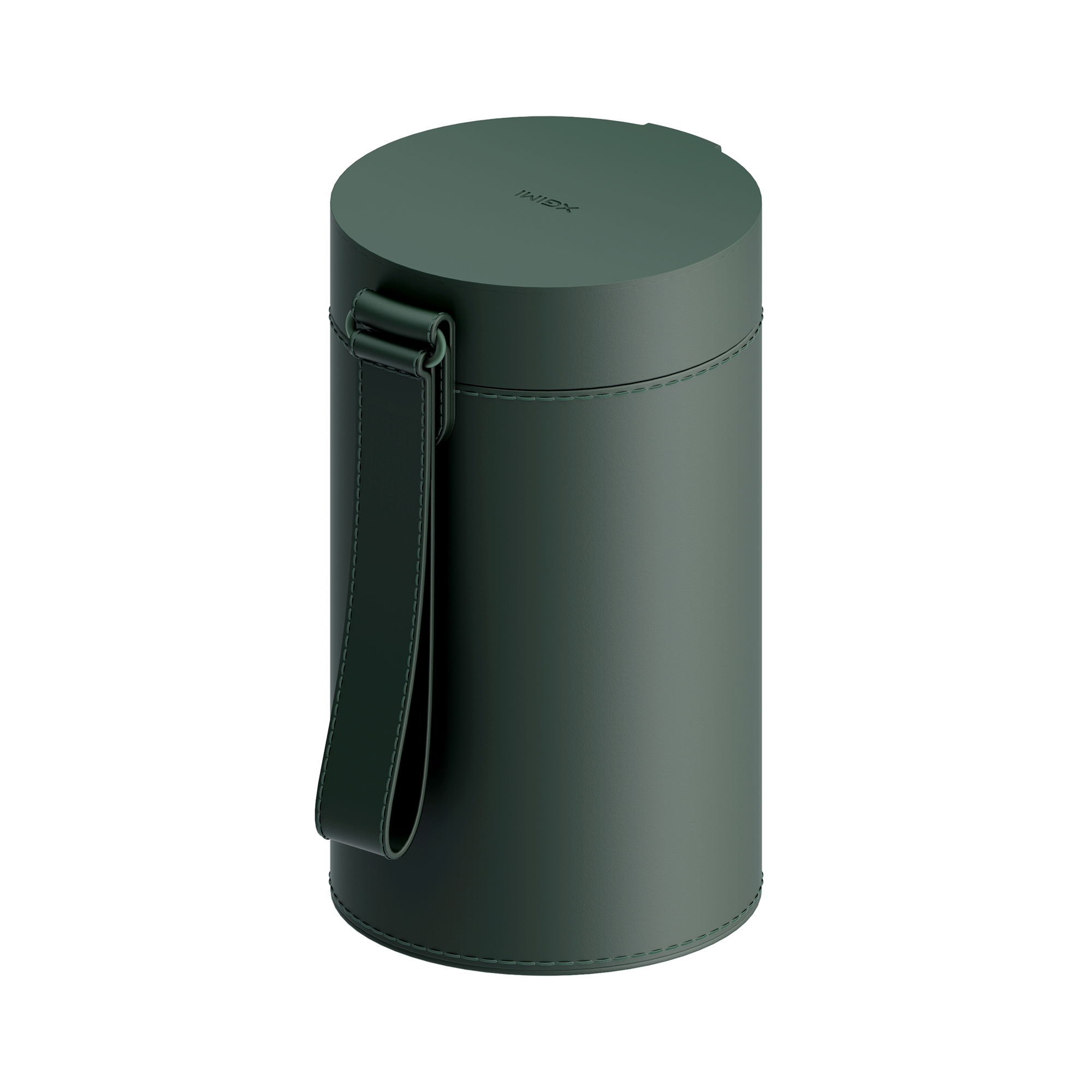 XGIMI Tragetasche hat die Farbe Waldgrün. Es kann den Outdoor-Projektor MoGo 3 Pro und seine Fernbedienung sicher aufbewahren und schützen.