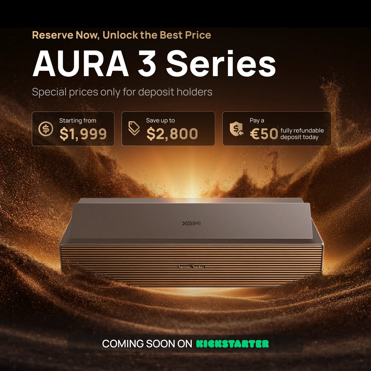 AURA 3 Series – Reservierung mit Anzahlung