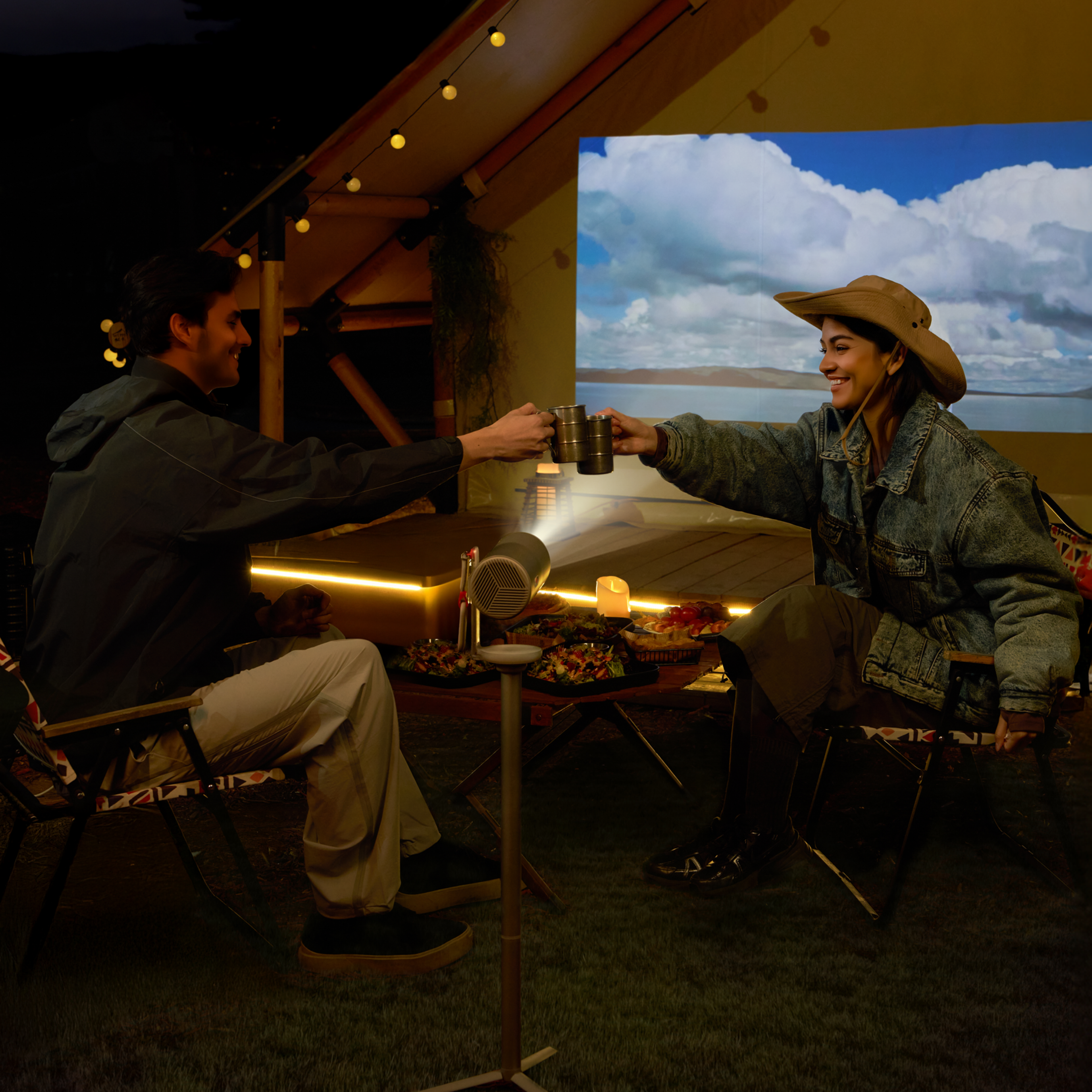 Ein Sunset Magnetic Creative Filter ist im Paket „MoGo 4 + PowerBase Stand“ enthalten.