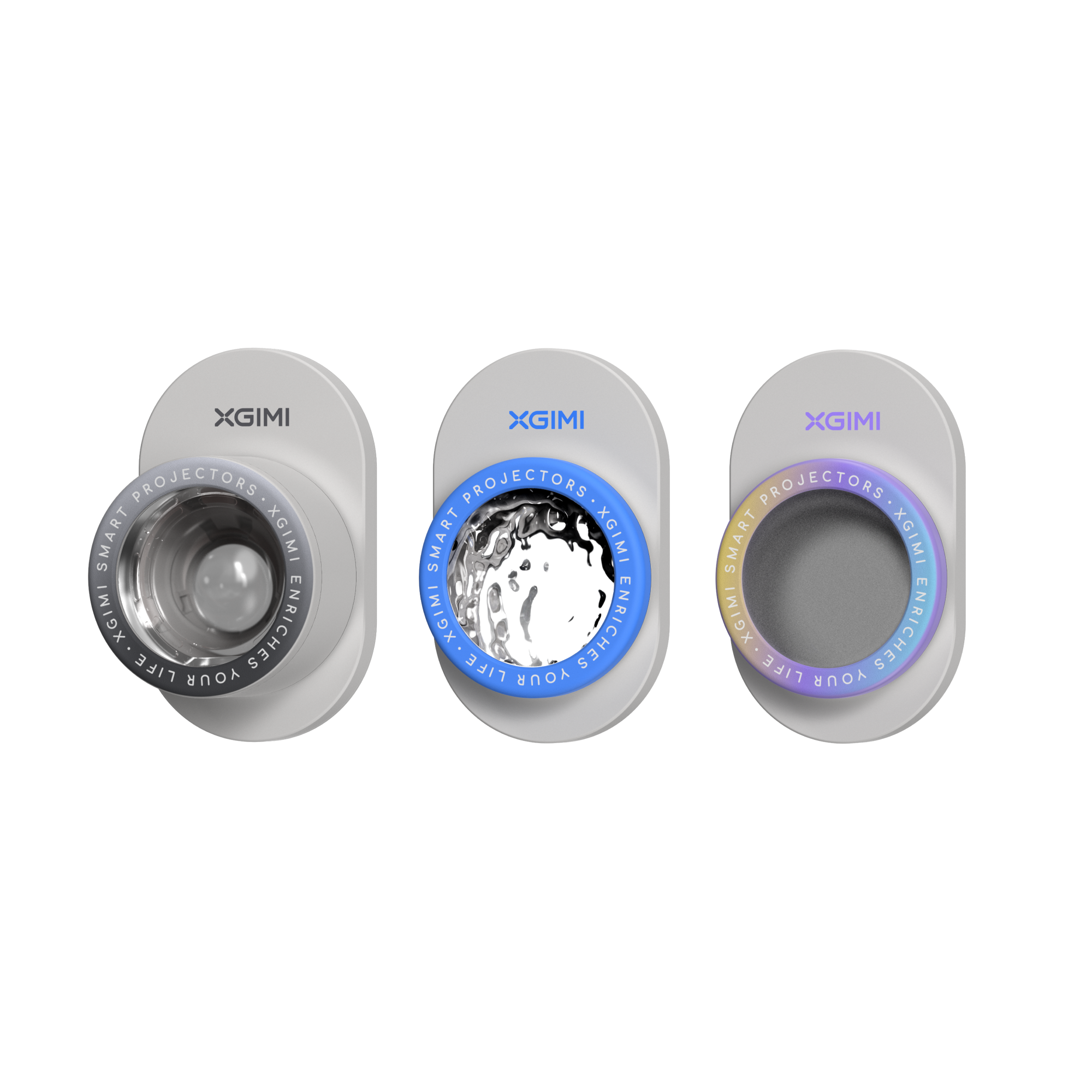 Der XGIMI Magnetische Kreativfilter (3er-Pack) ist für die MoGo 4-Serie tragbarer Beamer konzipiert. Er ermöglicht immersive Erlebnisse mit Lunar-, Ripple- und Dreamscape-Effekten.